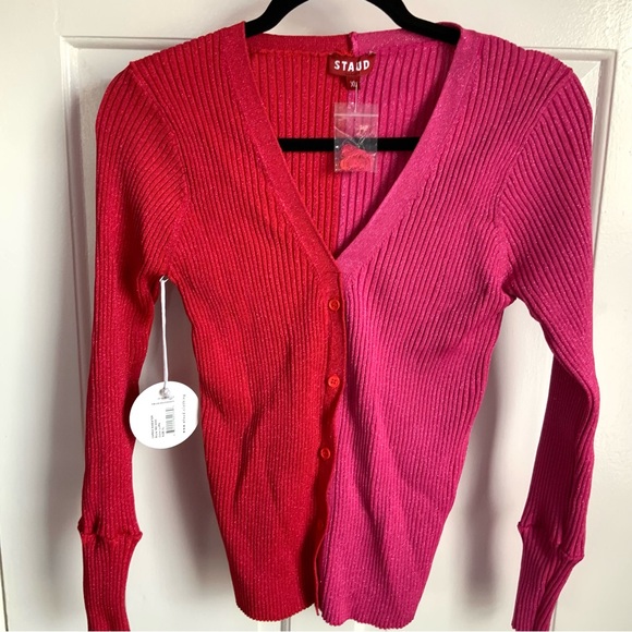STAUD Metallic Cargo Cardigan Sweater - Picture 5 of 5